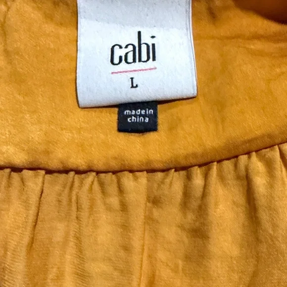 CAbi Mustard Yellow Sleeveless Blouse - Picture 4 of 6